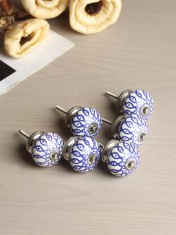 De Maison Decor - Blue Virelia Knob (Pack of 6)