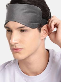 Teakwood - Unisex Grey Solid Eye Mask