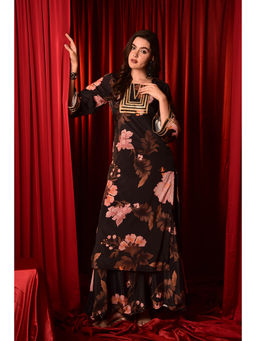 LAALZARI - Brown Printed Co-Ord (Set of 2)