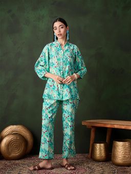 Gahan - Womens Green Fashionable Trendy Stylish Co-Ord Set