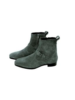 SHUTIQ - Corine Grey Suede Chelsea Boots
