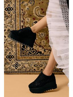 Anaar - Black Nazakat Wedge Sneakers