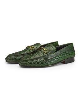 SHUTIQ - Puerto Horsebit Emerald Shoes