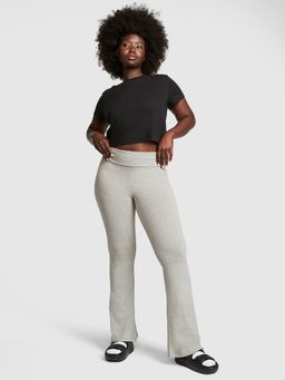Victoria's Secret - Grey Cotton Foldover Flare Trackpant