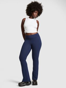 Victoria's Secret - Blue Cotton Foldover Flare Trackpant