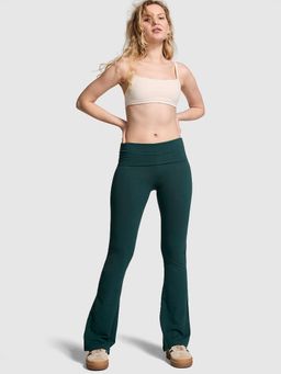 Victoria's Secret - Green All-Day Cotton Foldover Flare Trackpant