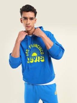 Levi's - Mens Solid Dark Blue Hoodie