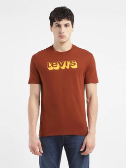 Levi's - Mens Solid Rust Crew Neck T-Shirt