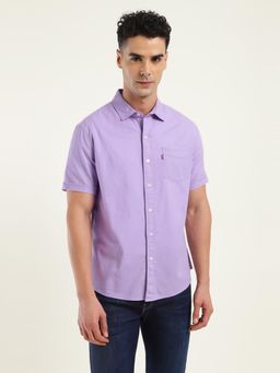 Levi's - Mens Lavender Solid Slim Fit Shirt