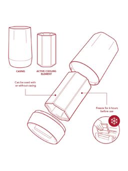 Vacu Vin - Wine Cooler Hexo Graphite