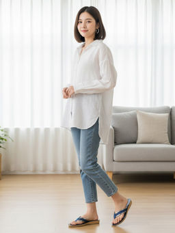 BERSACHE - Women Blue Extra Soft Classic Casual Sandals
