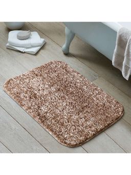 OBSESSIONS - Anti-Skid Absorbent Polyester Bath Mat - Brown