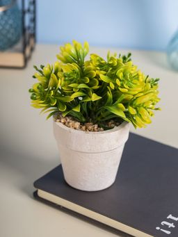 Voncasa - Flower with Pot - White