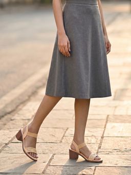 ROCIA - By Regal Beige Women Block Heel Sandals