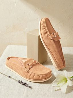 ROCIA - By Regal Tan Women Casual Buckled Mules