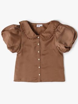 GAP - Brown Solid Relaxed Top