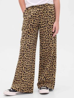 GAP - Beige Animal Print Regular Trouser