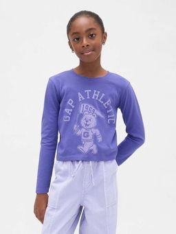 GAP - Purple Printed Regular T-Shirt