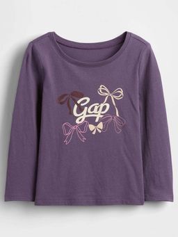 GAP - Purple Printed Regular T-Shirt