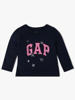 GAP - Navy Blue Printed Regular T-Shirt