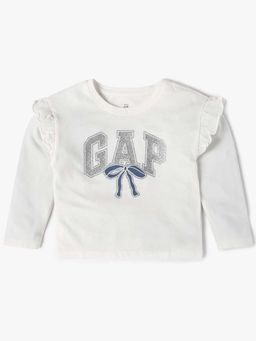GAP - White Printed Regular T-Shirt