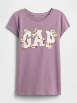 GAP - Mauve Printed Regular T-Shirt