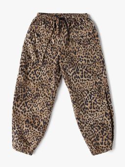 GAP - Beige Animal Print Regular Joggers