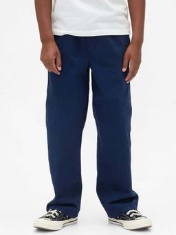 GAP - Blue Solid Relaxed Trouser
