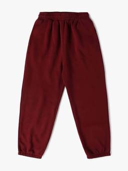 GAP - Maroon Solid Relaxed Joggers