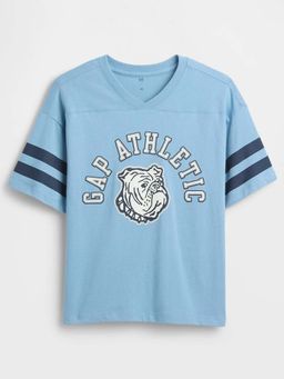 GAP - Blue Printed Relaxed T-Shirt