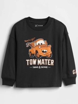 GAP - Black Printed Relaxed T-Shirt