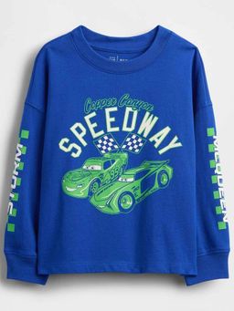 GAP - Blue Printed Relaxed T-Shirt