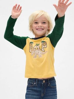 GAP - Yellow Colorblock Relaxed T-Shirt