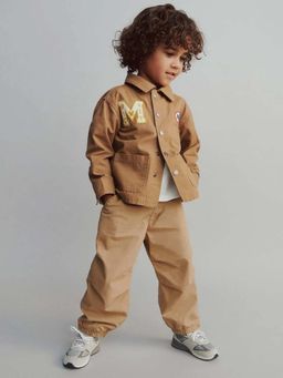 GAP - Brown Solid Loose Joggers