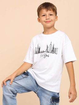 My Milestones - White Printed Regular T-Shirt