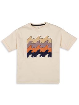 My Milestones - Brown Printed Regular T-Shirt