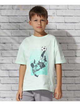 My Milestones - Green Printed Regular T-Shirt