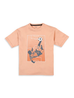 My Milestones - Orange Printed Regular T-Shirt