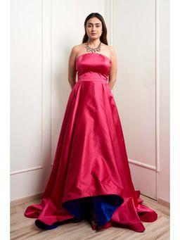 Malika Gupta - Pink Audrey Solid Gown