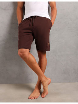 U.S. POLO ASSN. - Mens Brown Breathable Cotton Solid Oes08 Shorts