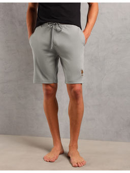 U.S. POLO ASSN. - Mens Grey Breathable Cotton Solid Oes08 Shorts