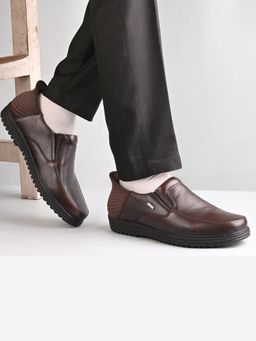 Valentino - Men Premium Leather Pine Hands-Free Slip-In Loafer Shoes