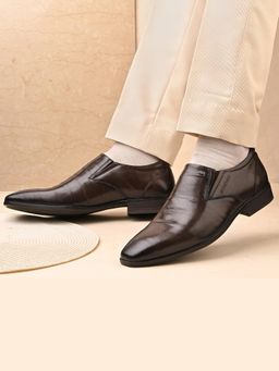 Valentino - Men Premium Leather Slip-On Formal Loafer Shoes