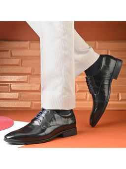 Valentino - Men Premium Leather Lace-Up Formal Shoes