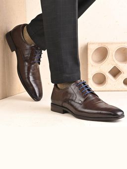 Valentino - Men Premium Leather Lace-Up Formal Shoes