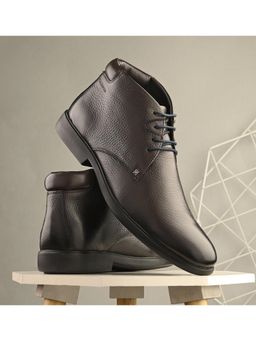 Valentino - Men Premium Leather Brown Lace-Up Formal Derby Shoes