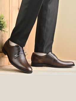 Valentino - Men Premium Leather Pine Lace-Up Formal Shoes