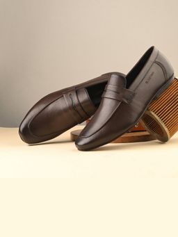 Valentino - Men Premium Leather Slip On Loafer Shoes