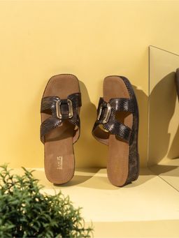 Inc.5 - Womens Golden Casual Solid Square Toe Heels