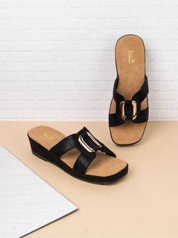 Inc.5 - Womens Black Casual Solid Square Toe Heels